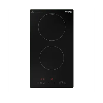 Vivax BH-02MIN beépíthető dominó 2 főzőzónás kerámialap, 28.8x52x5.9 cm, fekete szín 