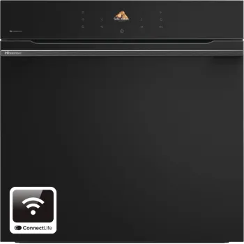 Hisense BI614P8B beépíthető sütő, 77L, pirolitikus tisztítás, Wifi, 59.5x56.4x59.5 cm, fekete szín