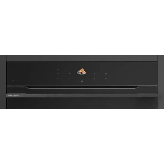 Hisense BI614P8B beépíthető sütő, 77L, pirolitikus tisztítás, Wifi, 59.5x56.4x59.5 cm, fekete szín