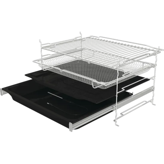 Hisense BI614P8B beépíthető sütő, 77L, pirolitikus tisztítás, Wifi, 59.5x56.4x59.5 cm, fekete szín