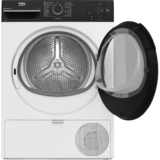 Beko BM3T3924WBB hőszivattyús szárítógép, 9 kg, inverter motor, 59.8x67.2x84.6 cm
