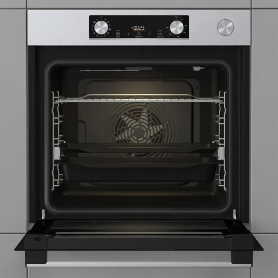 Gorenje BSA6737E15X beépíthető sütő, 77L, 59.5x56.4x59.5 cm, inox szín 
