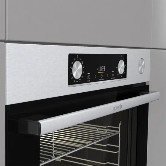 Gorenje BSA6737E15X beépíthető sütő, 77L, 59.5x56.4x59.5 cm, inox szín 