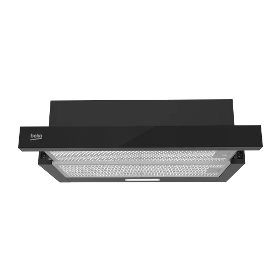 Beko HNT63322BH beépíthető kihúzható konyhai elszívó, 59.5x31.5x22.5 cm, fekete szín 