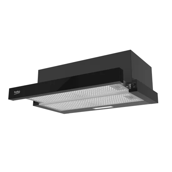 Beko HNT63322BH beépíthető kihúzható konyhai elszívó, 59.5x31.5x22.5 cm, fekete szín 