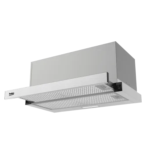 Beko HNT61520XH beépíthető kihúzható konyhai elszívó, 59.5x30x29 cm, inox szín 