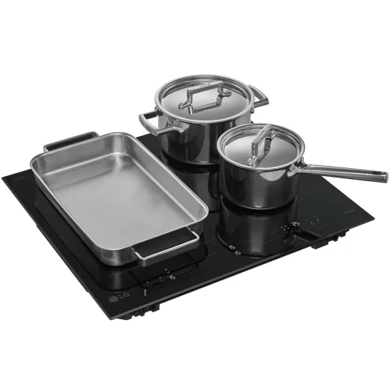 LG CBIZ2435B beépíthető indukciós kerámialap, 59x52x5 cm, fekete szín 