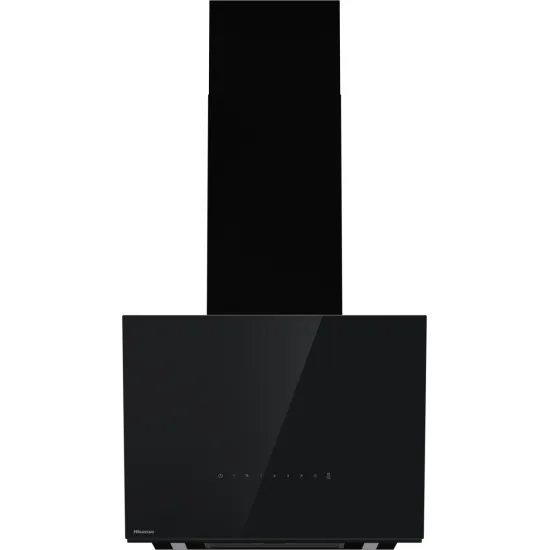 Hisense CH6IN6226B beépíthető falra szerelhető döntött kürtös konyhai elszívó, 59.5x41.2x45 cm, fekete szín 