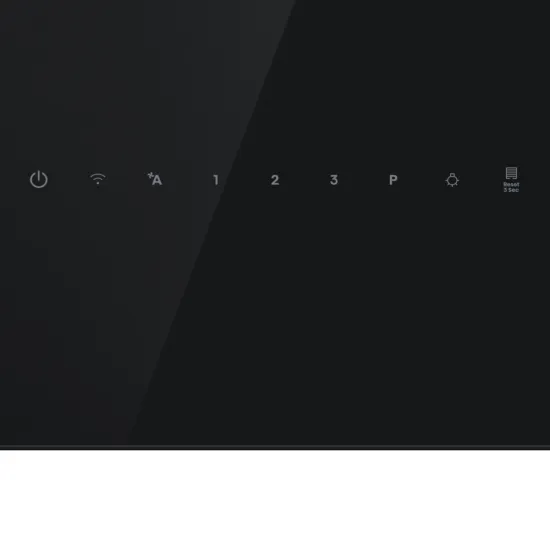 Hisense CH6IN6226B beépíthető falra szerelhető döntött kürtös konyhai elszívó, 59.5x41.2x45 cm, fekete szín 