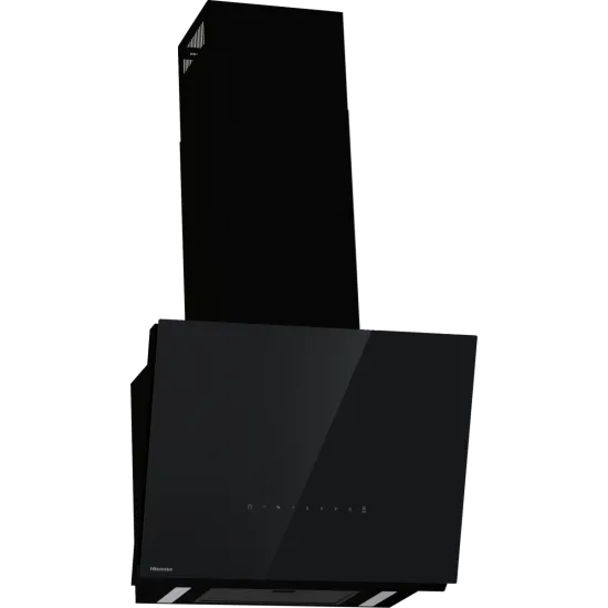 Hisense CH6IN6226B beépíthető falra szerelhető döntött kürtös konyhai elszívó, 59.5x41.2x45 cm, fekete szín 