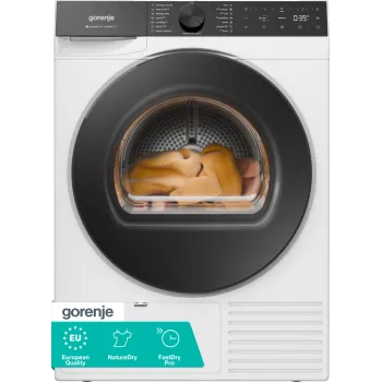 Gorenje DG69CPS hőszivattyús szárítógép, 9 kg, Wifi, gőz, inverter motor, 60x62.5x85 cm