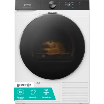 Gorenje DG89CPS hőszivattyús szárítógép, 9 kg, Wifi, gőz, inverter motor, 60x62.5x85 cm