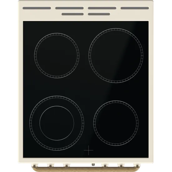 Gorenje GECS5B70CLI kerámialapos elektromos tűzhely extra gőzfunkcióval Classico Design, 70L, 50x59.4x85 cm