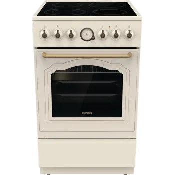 Gorenje GECS5B70CLI kerámialapos elektromos tűzhely extra gőzfunkcióval Classico Design, 70L, 50x59.4x85 cm