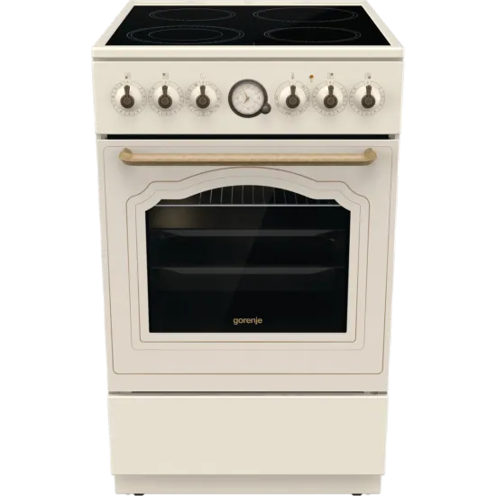 Gorenje GECS5B70CLI kerámialapos elektromos tűzhely extra gőzfunkcióval Classico Design, 70L, 50x59.4x85 cm