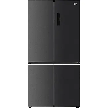 Beko GNO52223MXBR No Frost side by side hűtőszekrény francia ajtós kialakítással, 343/179L, inverter motor, 90.9x69x190 cm, sötét inox szín