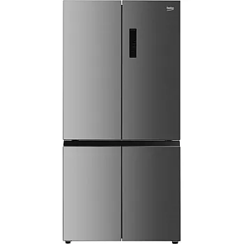 Beko GNO52223MXPN No Frost side by side hűtőszekrény francia ajtós kialakítással, 343/179L, inverter motor, 90.9x69x190 cm, inox szín 