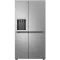 LG GSLC40PYPE side by side hűtőszekrény, 417/221L, Smart Inverter Kompresszor, 91.3x73.5x179 cm, hamvas matt ezüst szín
