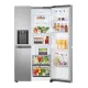 LG GSLC40PYPE side by side hűtőszekrény, 417/221L, Smart Inverter Kompresszor, 91.3x73.5x179 cm, hamvas matt ezüst szín