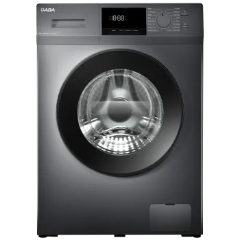 Gaba GTW-814DS elöltöltős mosógép, 8 kg, gőz, 59.5x52x85 cm, sötét inox szín 