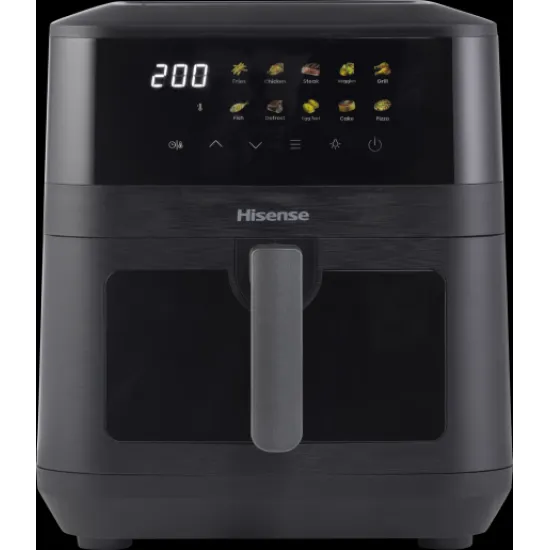 Hisense HAF2100DCD forrólevegős sütő, Air Fryer, 2100W, 7.7L, fekete szín