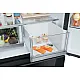 Haier HFKR5718DNGB Total No Frost side by side hűtőszekrény francia ajtós kialakítással, 255/147L, Wifi, 70x59.4x185 cm, fekete szín 