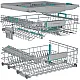 Hisense HV693A66UVAD teljesen beépíthető mosogatógép, 16 teríték, Wifi, inverter motor, 3 kosár, automatikus ajtónyitás, 59.8x55.5x81.6 cm 