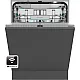 Hisense HV693A66UVAD teljesen beépíthető mosogatógép, 16 teríték, Wifi, inverter motor, 3 kosár, automatikus ajtónyitás, 59.8x55.5x81.6 cm 