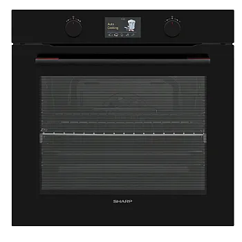Sharp KA-70S51BNM-EU beépíthető sütő, 78L, 59.5x57.5x59.5 cm, fekete szín 