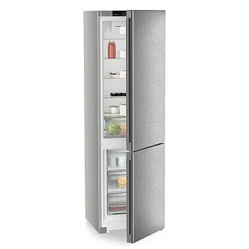 Liebherr KGNSD 57VC03 No Frost DuoCooling kombinált alulfagyasztós hűtőszekrény, 268/103L, 59.7x67.5x201.5 cm, ezüst szín 
