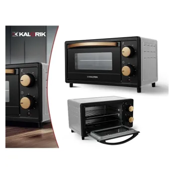 Kalorik OT2015 mini sütő, 9.7L, 900W, rose gold fekete szín 