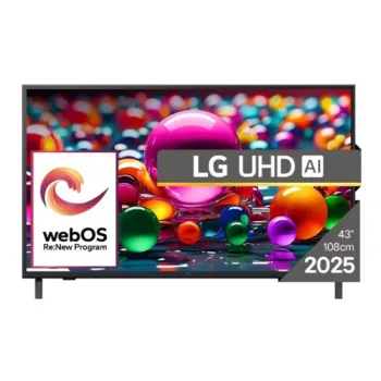 LG 43UA74003LB 4K UHD AI Smart LED TV, 43", 109.22 cm