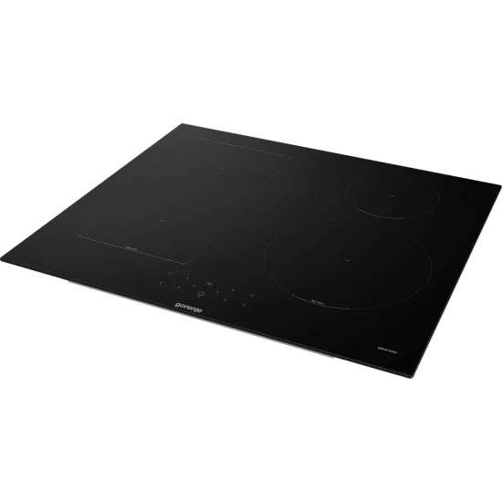 Gorenje GI6431BFZ beépíthető indukciós kerámialap, Bridge összekapcsolható főzőzóna, 59.5x52x5.4 cm, fekete szín 