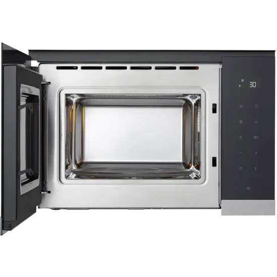 LG MG7Z2593D beépíthető mikrohullámú sütő, 25L, grill, 59.2x38.8x39.6 cm, fekete szín 