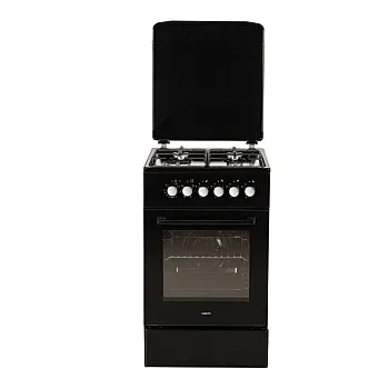 MPM MPM-56-KGM-12B fekete kombinált tűzhely, 46L, 50x60x85 cm