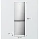 Gorenje NRK619D2XL4 No Frost Plus alulfagyasztós kombinált hűtőszekrény, 207/97L, inverter kompresszor, 59.5x59x186 cm, inox szín 