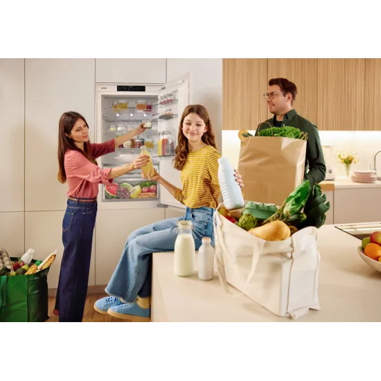 Gorenje NRKI619D61WFE No Frost Dual beépíthető alulfagyasztós kombinált hűtőszekrény, Wifi, 273/104L, inverter kompresszor, 69x54.5x193.6 cm