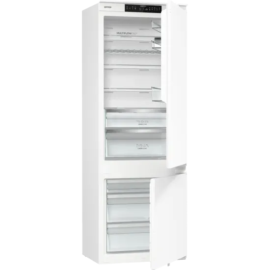 Gorenje NRKI619D61WFE No Frost Dual beépíthető alulfagyasztós kombinált hűtőszekrény, Wifi, 273/104L, inverter kompresszor, 69x54.5x193.6 cm