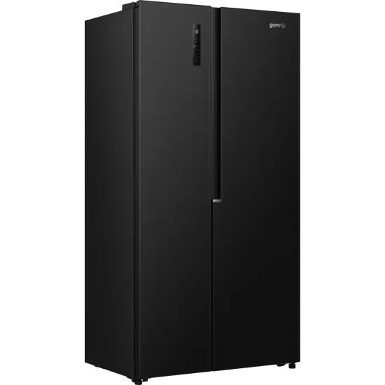 Gorenje NRS917E41BX side by side hűtőszekrény, 347/197L, inverteres kompresszor, 91.1x61.5x178.6 cm, fekete szín 