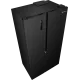 Gorenje NRS917E41BX side by side hűtőszekrény, 347/197L, inverteres kompresszor, 91.1x61.5x178.6 cm, fekete szín 
