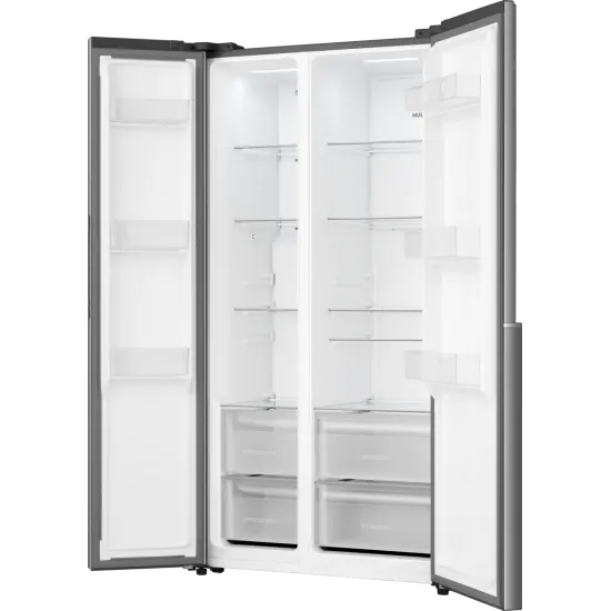 Gorenje NRS917E41X No Frost Plus side by side hűtőszekrény, 347/197L, inverteres kompresszor, 91.1x61.5x178.6 cm, inox szín 