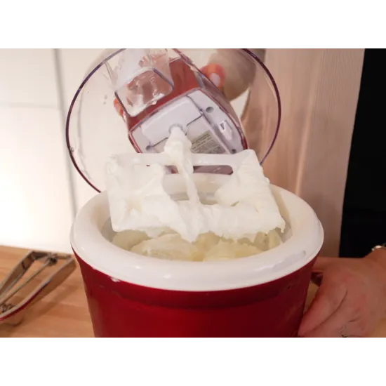 Beper P102GEL002 fagylalt és sorbet készítő gép, 1.8L, 12W, piros szín 