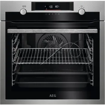 AEG BPE558370M SteamBake pirolitikus beépíthető sütő, 71L, 59.5x56.7x59.4 cm, inox 