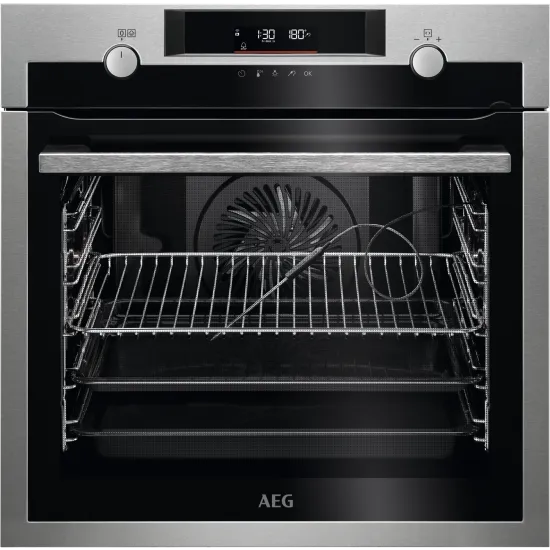 AEG BPE558370M SteamBake pirolitikus beépíthető sütő, 71L, 59.5x56.7x59.4 cm, inox 