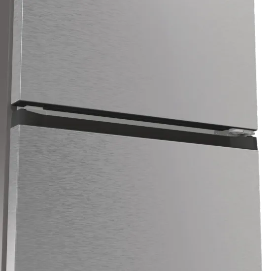 Hisense RB5P410SACC Total No Frost alulfagyasztós kombinált hűtőszekrény, Wifi, inverteres kompresszor, 283/130L, 59.5x65.8x203 cm, szürke metál szín 