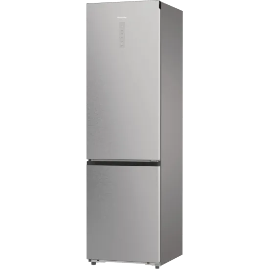 Hisense RB5P410SACC Total No Frost alulfagyasztós kombinált hűtőszekrény, Wifi, inverteres kompresszor, 283/130L, 59.5x65.8x203 cm, szürke metál szín 