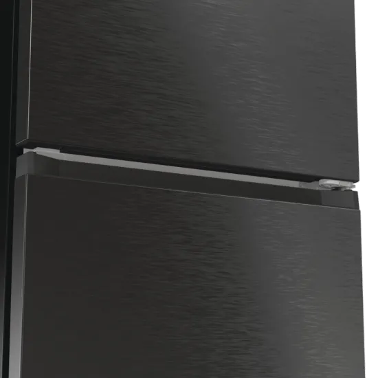 Hisense RB5P410SAFA No Frost alulfagyasztós kombinált hűtőszekrény, 283/130L,Wifi, inverteres kompresszor, 59.5x65.8x203 cm, fekete szín 