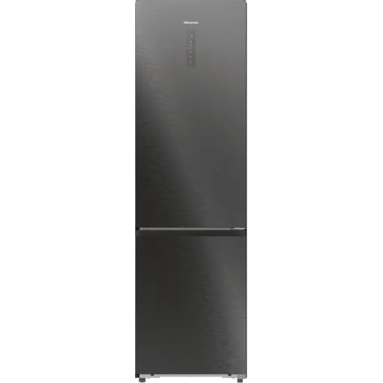 Hisense RB5P410SAFA No Frost alulfagyasztós kombinált hűtőszekrény, 283/130L,Wifi, inverteres kompresszor, 59.5x65.8x203 cm, fekete szín 