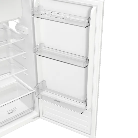 Gorenje RBI512E21 beépíthető egyajtós hűtőszekrény fagyasztóval, 163/16L, inverteres kompresszor, 54x54.5x122.1 cm
