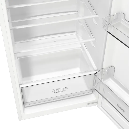 Gorenje RBI512E21 beépíthető egyajtós hűtőszekrény fagyasztóval, 163/16L, inverteres kompresszor, 54x54.5x122.1 cm